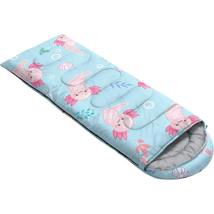 Спальні мішки QOOMO для кемпінгу, 3 сезони, для дорослих та дітей, легкі, водонепроникні, для подорожей та відпочинку на природі