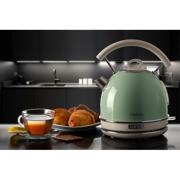 Ariete Vintage Electric Kettle 1.7L, 2000W - Green