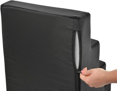 Сходинка для собак та котів, 40 см, 4 сходинки, велюр, чорний колір | Сходи для тварин на ліжко та в авто