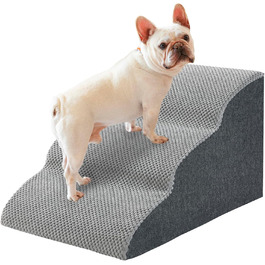 WGYTECH 4-Step Dog Stairs, Pet Staircase for Sofa and Bed, High-Density Sponge Dog Stairs, Washable Cover & Non-Slip Bottom, Dog Ramp for Dogs and Cats, L72xW40xH50cm (3-Step, 30cm High)