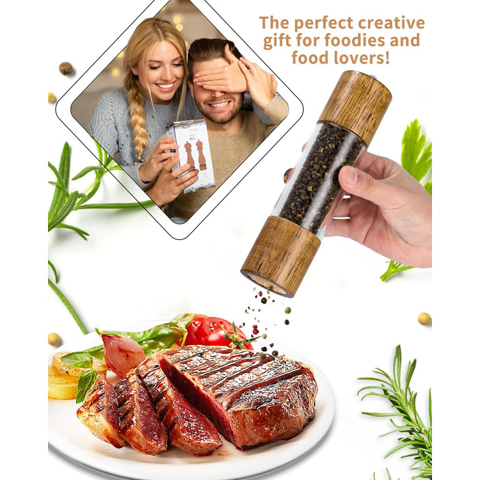 Набір з 2 шт. мельниць для солі та перцю з керамічним жорном, 21.5 см Peugeot