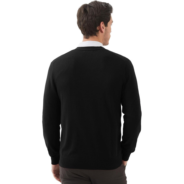 Чоловічий кардиган Kallspin з вовняної суміші, чорний, XL