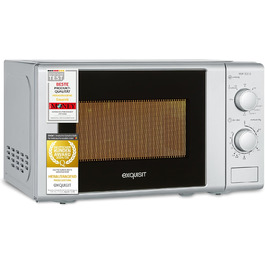 Мікрохвильова піч Exquisit MW 802G, 20л, 1000W, гриль, срібна