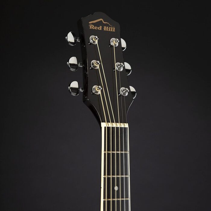 Акустична гітара Red Hill D-1-CE Dreadnought з Cutaway, електроакустична, липа, чорний колір