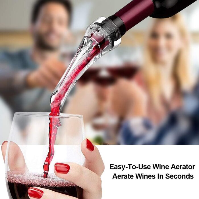 SumDirect Corkscrew, Wine Opener Set, Manual Wine Opener Kit, Zinc Alloy Handle Corkscrew, Deluxe Wine Opener Accessories with 9 Pieces, Elegant Design Set with Dark Cherry Wood Box