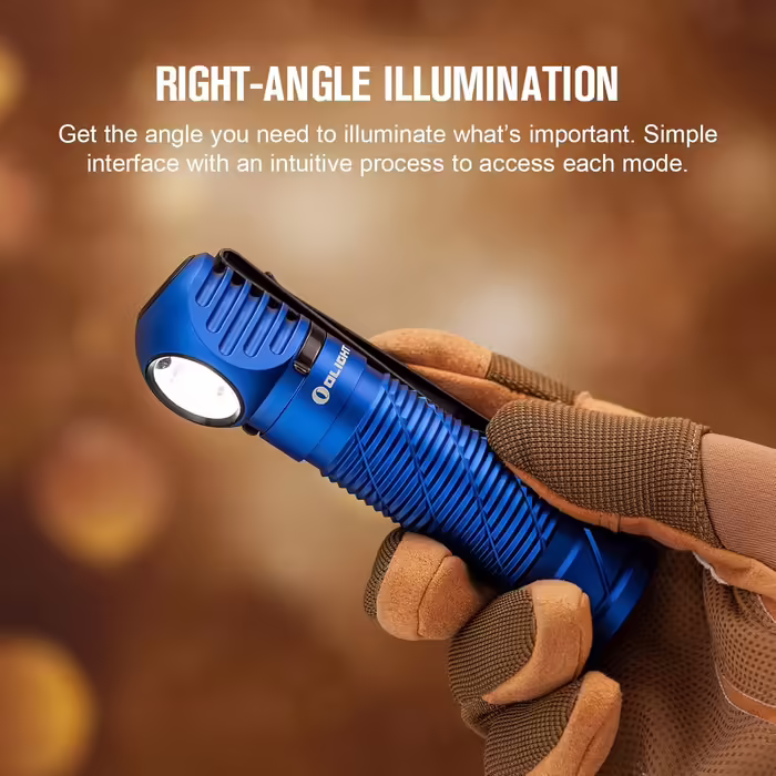 Лобовий ліхтар OLIGHT Perun 2 2500 люмен, USB-зарядка, 5 режимів, акумулятор, для бігу, риболовлі, кемпінгу, синій