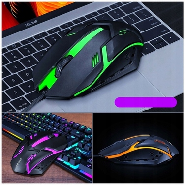 Ігровий набір: гібридна клавіатура з RGB-підсвіткою, USB