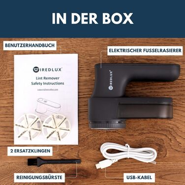 Електричний видальник ворсу та котушок для одягу – 3 швидкості, LED-дисплей, USB-зарядка, портативний видальник ворсу з подвійним захистом, Charcoal