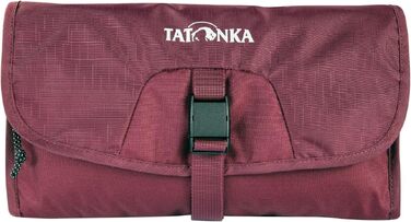 Дорожня косметичка Tatonka Small Travelcare — плоска сумка для гігієни з дзеркалом та відділеннями, Bordeaux Red, 25 x 17 x 4 см