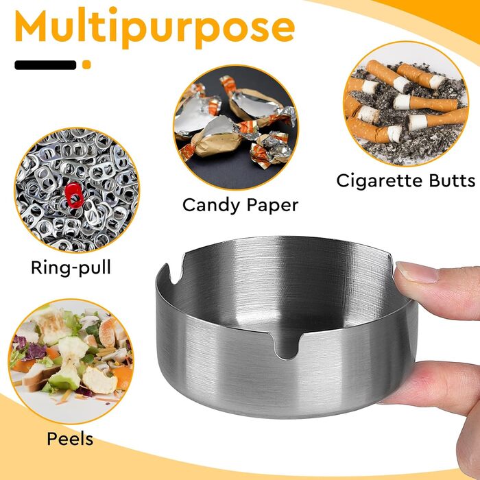 Настінний попільничка CPROSP з нержавіючої сталі, 28.5 x 6.5 см, з замком, для саду, двору, вілли (10 шт.)