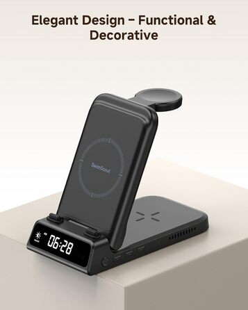 Зарядна станція SwanScout 703F 3-в-1 для Samsung Galaxy Z Flip 7/Watch 8/Buds (без адаптера)