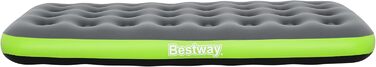Надувний матрац Bestway Roll & Relax Twin 188x99x22 см, сірий, для відпочинку