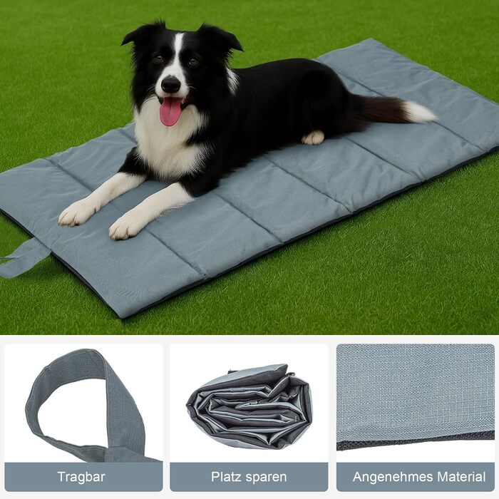 Підстилка для собак MorNon 105 x 63 см: водонепроникна, для подорожей, кемпінгу, м'яка та зручна