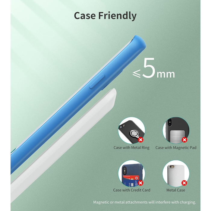 Бездротова зарядка з підставкою для смартфонів iPhone, Samsung, Google. Швидка індуктивна зарядка для телефонів.