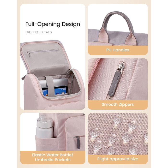 LOVEVOOK Рюкзак для підліток, дівчаток, водонепроникний, з відділенням для ноутбука 15.6