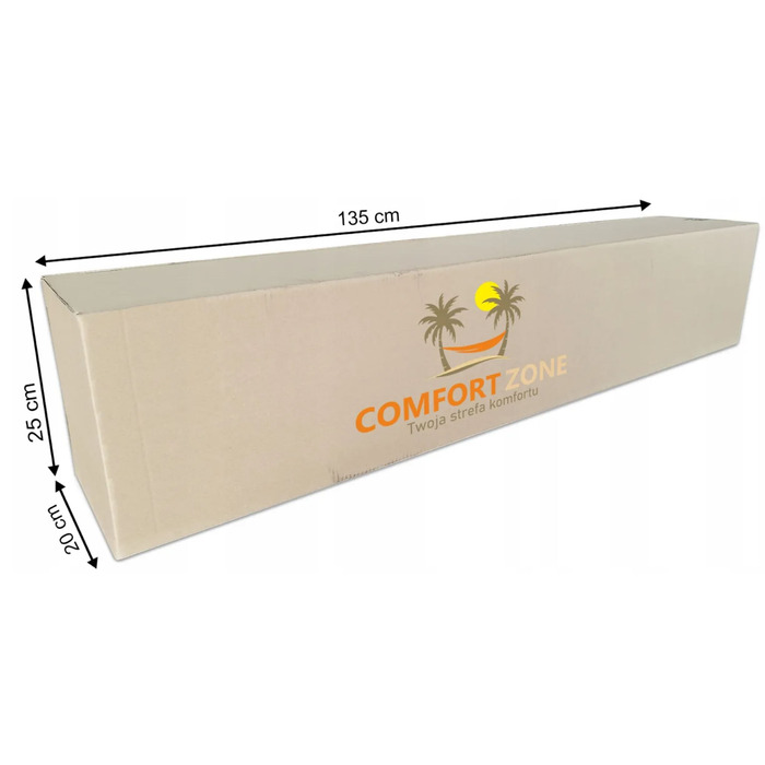 Гамак з стійкою Comfort Zone, коричневий, навантаження до 200 кг, 330 x 150 см