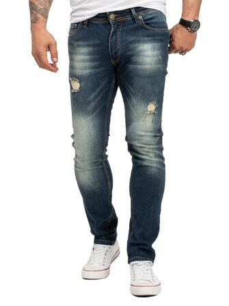 Чоловічі джинси Rock Creek Slim Fit M21 (36W/34L, темно-сині) - Оригінал