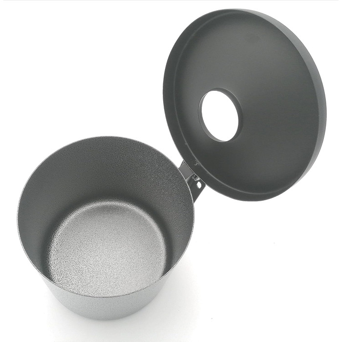 Outdoor ashtray, large, robust, made of hardened steel, wall-mounted, 2 l