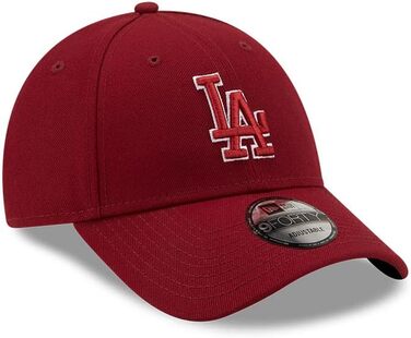 Кепка New Era MLB Los Angeles Dodgers 9Forty з логотипом Pop Outline, червона, регульована