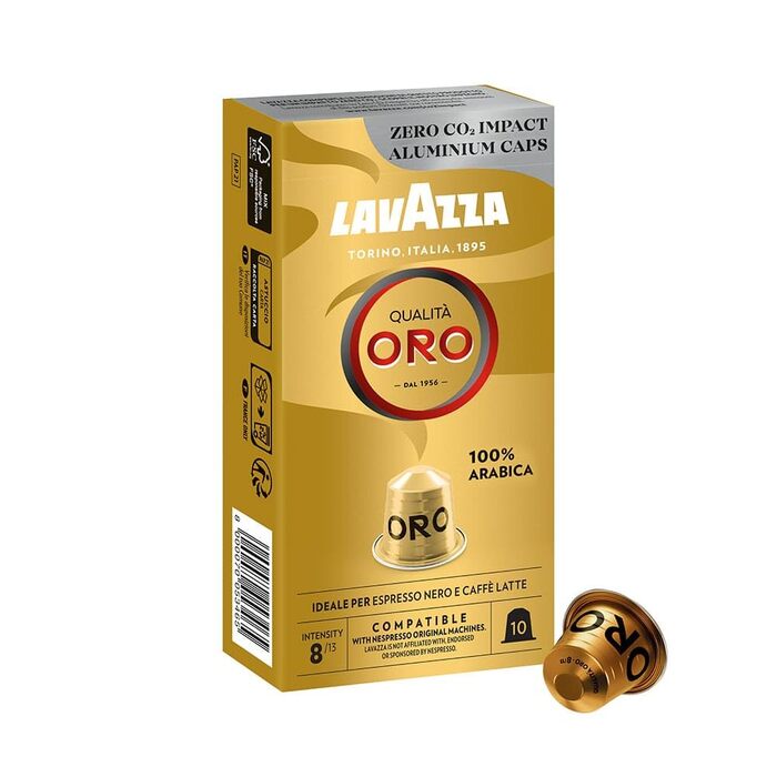 Кава в капсулах Lavazza Qualità Oro Espresso для Nespresso Original, 10 шт. x 2 упаковки (алюміній)