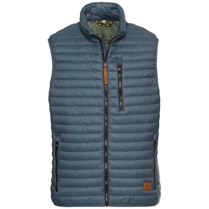 Жилет чоловічий camel active степований з переробленого поліаміду синього кольору (56 розмір)