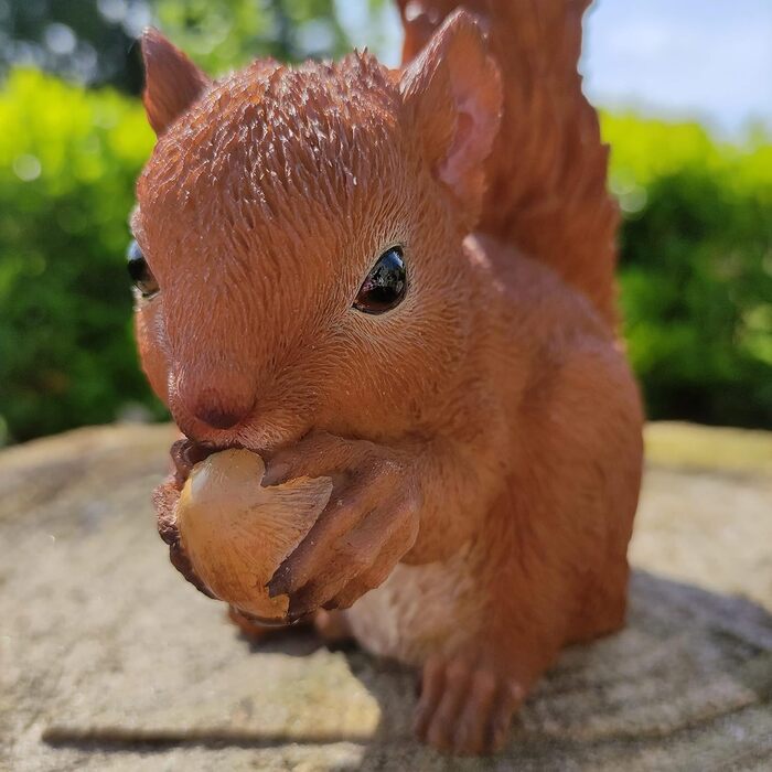 Vivid Arts Real Life Baby Squirrel Resin Indoor or Outdoor Decoration XRL-RS01-F