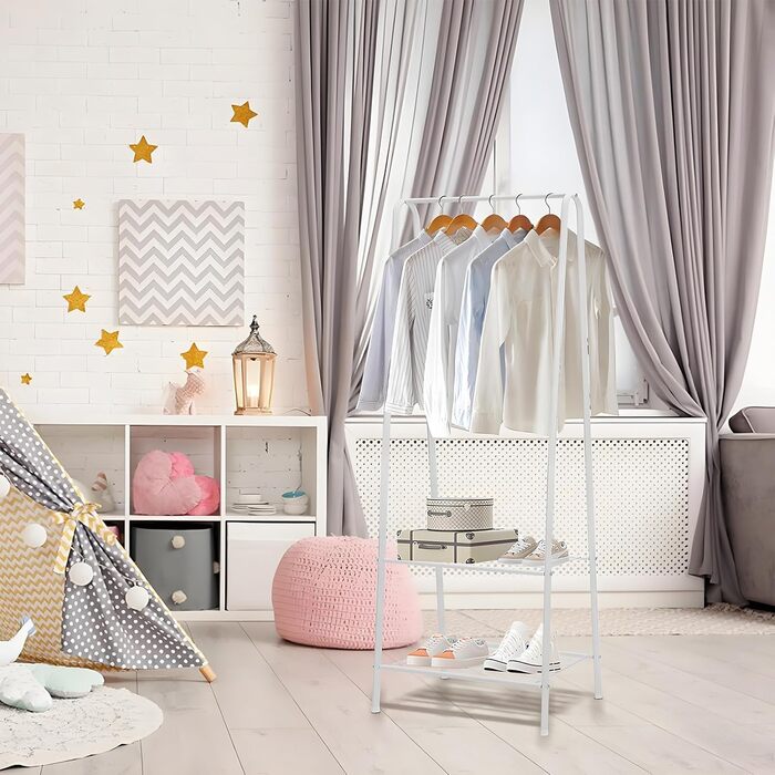 Легкий стійкий вішак для одягу на колесах - Clothes Rack