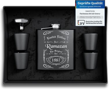 Персоналізований фляга з гравіюванням - подарунок на весілля та для чоловіків - фляга з нержавіючої сталі - подарунок для друга нареченого (Дизайн 2)