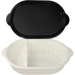 Друшляк Tupperware Super Servierstar 4 л з кришкою, чорний