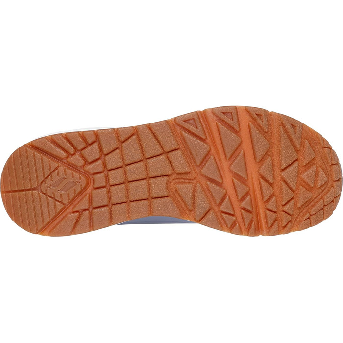 Кросівки Skechers UNO Shimmer Away для жінок (38.5 EU) – фіолетовий, рожеве золото, дихаюча сітка
