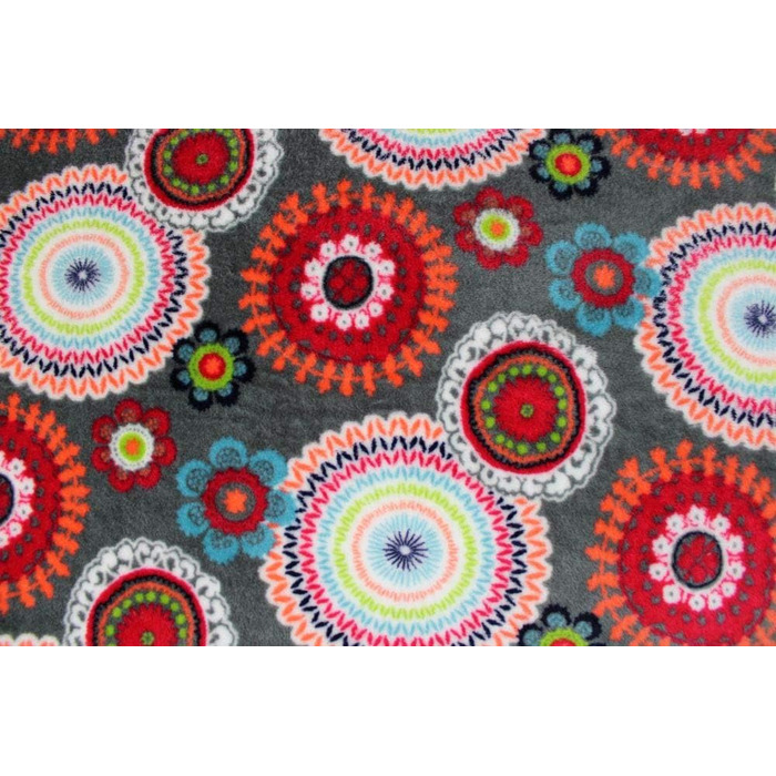 Німецька ковдра для собак, Мандала Червона, 65 x 95 см - м'яка, для маленьких та великих собак, пригодна для прання та сушіння | Мандала Червона 65 x 95 см