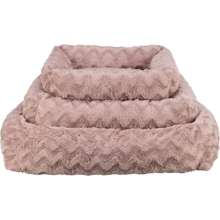 Ортопедичне собаче ліжко TRIXIE Vital Loki, рожевий, 65 x 50 см - м'яке ліжко з Memory Foam для собак, захищає суглоби
