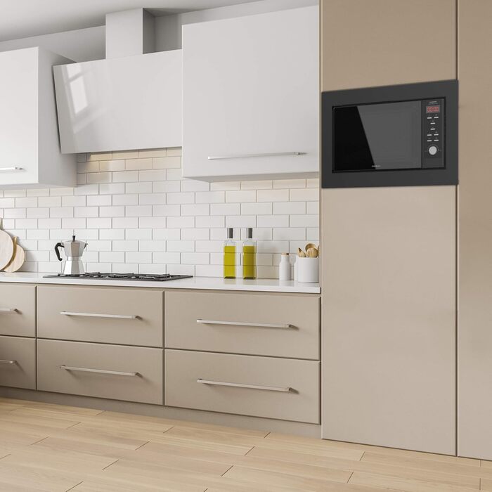 Мікрохвильова піч Cecotec GrandHeat 2350 вбудована, 23 літри, 900 Вт, з грилем, 6 рівнів потужності, 9 функцій, таймер