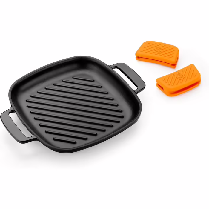 BRA Efficient Iron | Striped Square Grill, 24 cm, Black