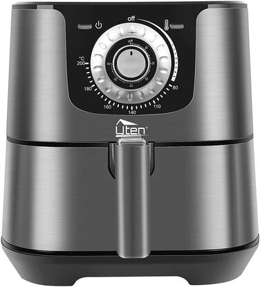 Фритюрниця повітряна, 4L, XL, для 2-6 осіб, 1500W, без олії, з антипригарним кошиком, 32 рецепти, білий колір