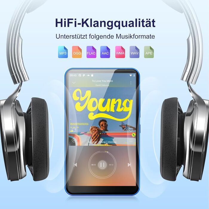MP3 плеєр 16GB з Bluetooth та Wi-Fi, Android MP4 плеєр 4