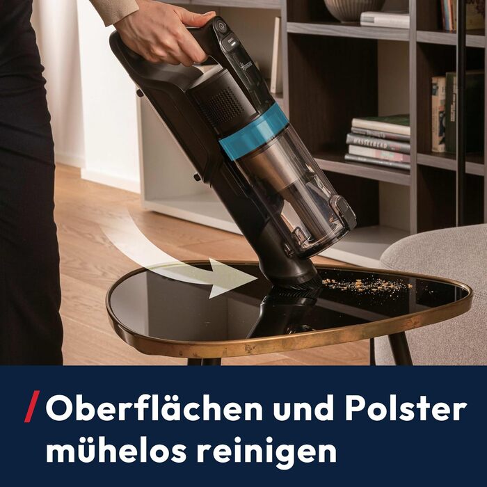 Бездротовий пилосос Hoover HF1 Plus з Anti-Hair Wrap, паркуванням та LED-підсвіткою, HEPA-фільтр 6-рівнів, для алергіків, час роботи 45 хв (для килима та твердих поверхонь)