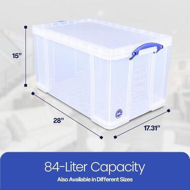 Really Useful Box 84C 84 Liter Box Transparent 710x440x380 mm PP