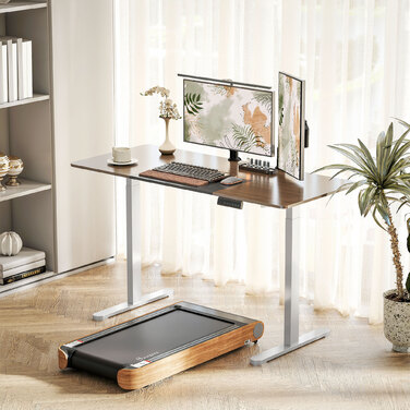 HOMCOM Height-Adjustable Desk Frame Electric Table Frame with 2 Motors & 3 Memory Control Desk Legs with Low Noise, Collision Protection White | Aosom