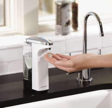Безконтактний дозатор для мила Simplehuman, настільний, 225 мл, білий