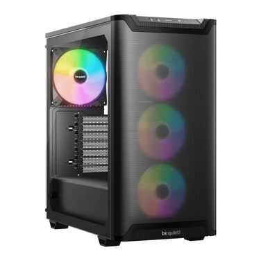 Корпус для ПК be quiet! Pure Base 501 LX (чорний) з 2 вентиляторами Pure Wings 3 140mm PWM, USB 3.2 Gen 2 Type-C, підтримкою вертикальної установки відеокарти