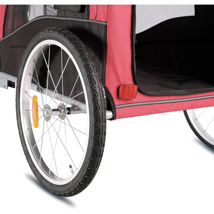 Wuuhoo® Преміум амортизатор для собак Bello, велопричіп для собак 25-40 кг, складний та маневрений, велобудка з/без комплекту для джогінгу, включаючи з'єднувач причепа. Без комплекту для джогінгу