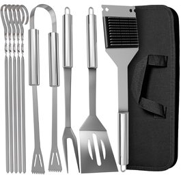 Набір грилю з нержавіючої сталі Essentielles - стійкий до нагрівання та корозії, з практичною сумкою