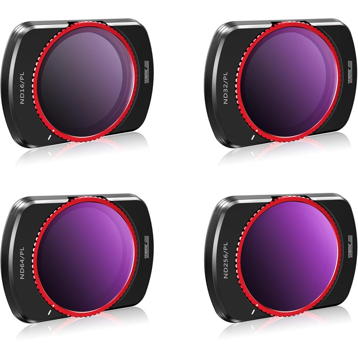 Набір фільтрів STARTRC для DJI Osmo Pocket 3 Creator Combo: CPL, ND 8, ND 16, ND 32, ND 64, ND256 (магнітні, версія з алюмінію)