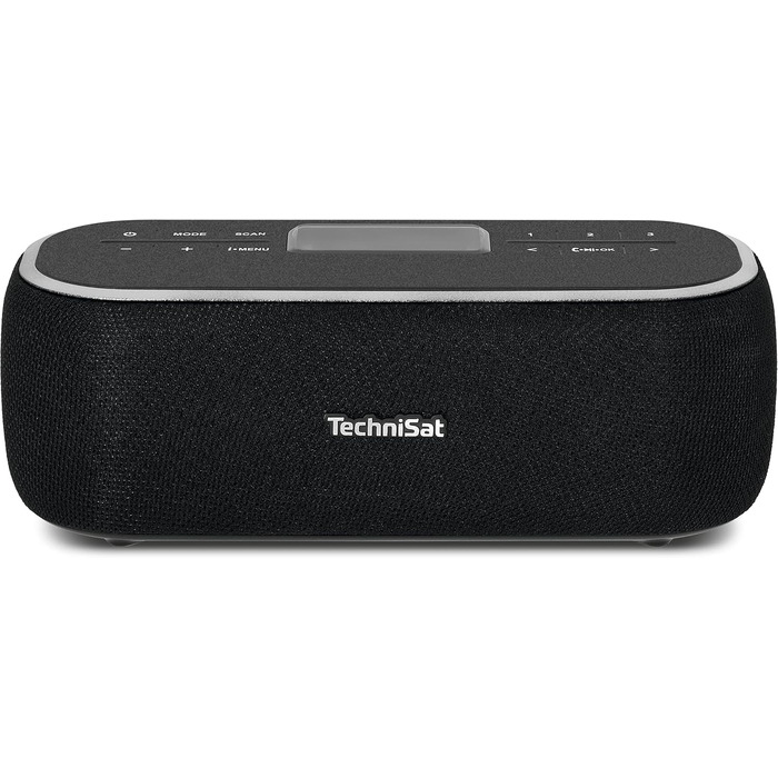 TechniSat DIGITRADIO BT 1: Портативна Bluetooth колонка з DAB+ радіо, годинник, будильник, USB-C, чорна