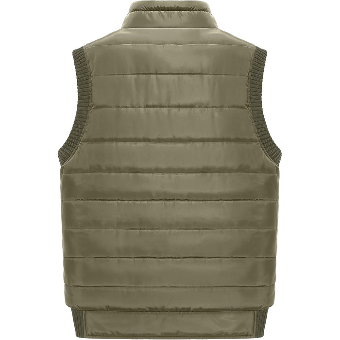 Чоловіча тепла флісова жилетка для риболовлі та активного відпочинку з багатьма кишенями, термостійкий комір, безрукавка, 3XL, хакі