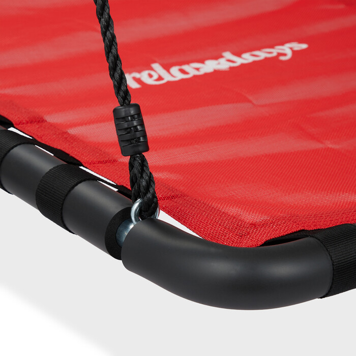 Relaxdays Corner Hanging Chair in Red