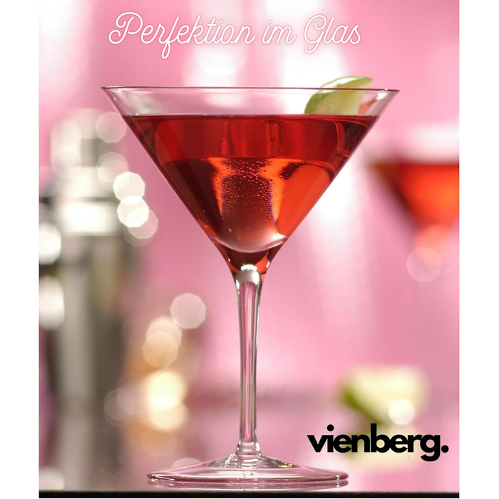 Набір склянок для коктейлів Martini 175 мл | Професійний ресторанний посуд Gastro якості | Для Martini, Cosmopolitan, Manhattan, Margarita, Sidecar (6 шт.)