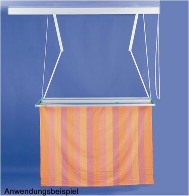 Сушарка для білизни на стелю JUWEL Samba 200 (13,7 м сушки, для великих речей/постільної білизни, регулювання висоти до 120 см)