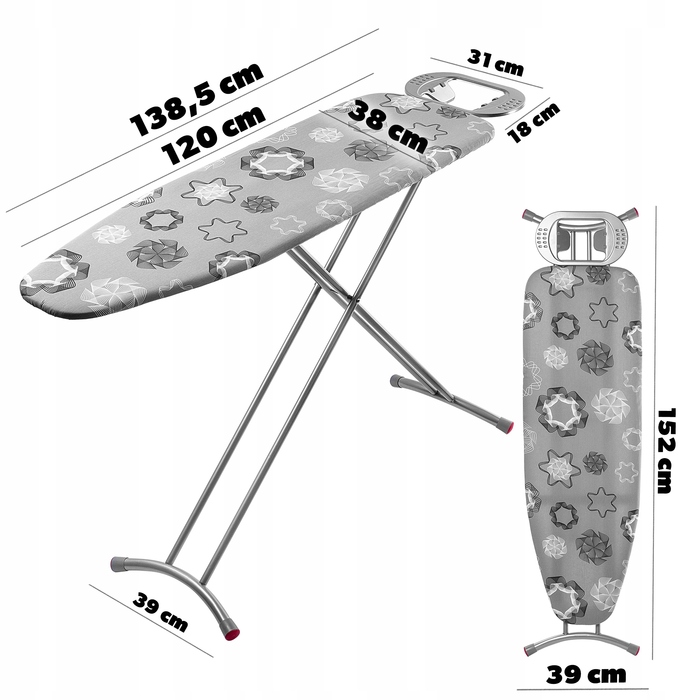 Прасьольна дошка стандартна Kadax, 120 см x 38 см